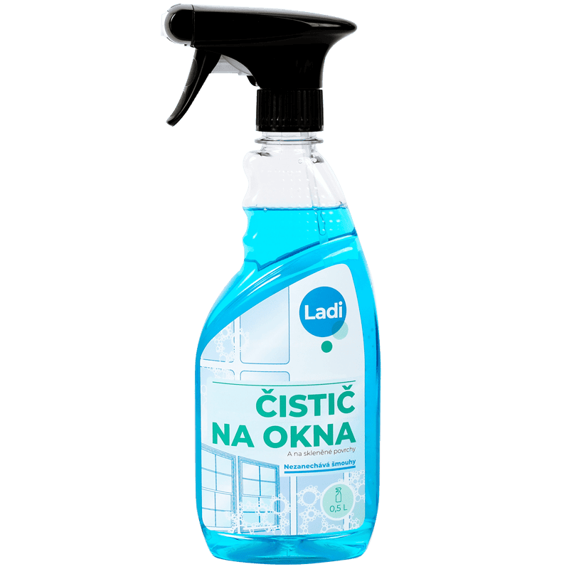 Čistič na okná a sklenené povrchy Ladi Plus 0,5 l