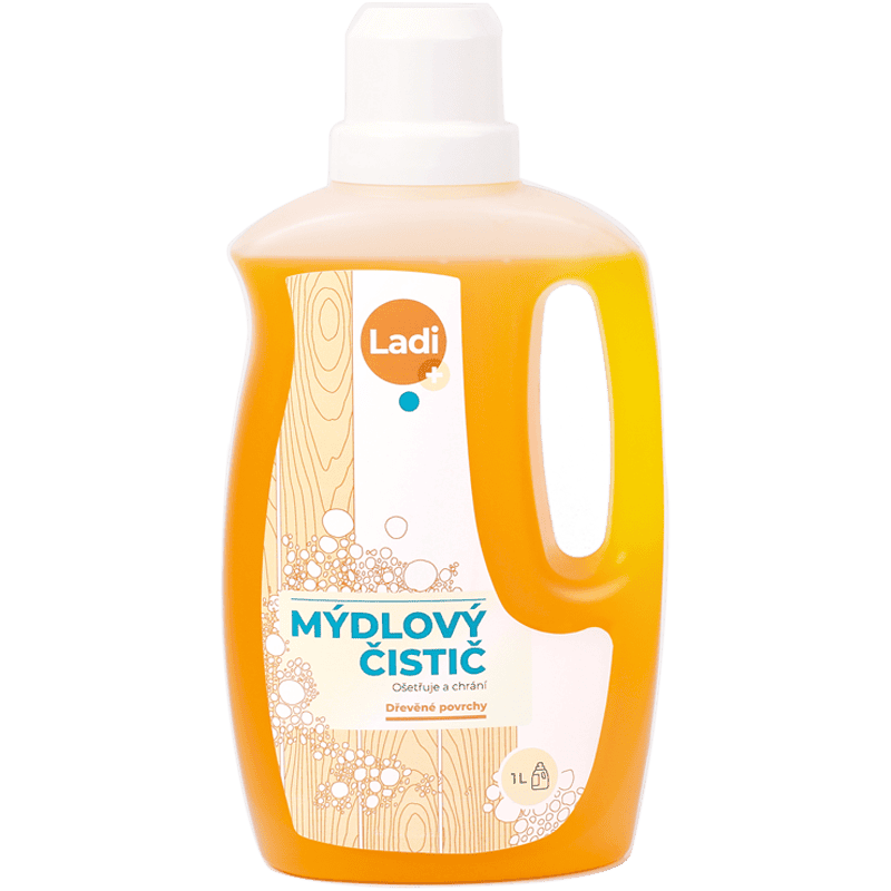 Mydlový čistič na drevené povrchy Ladi Plus 1 l