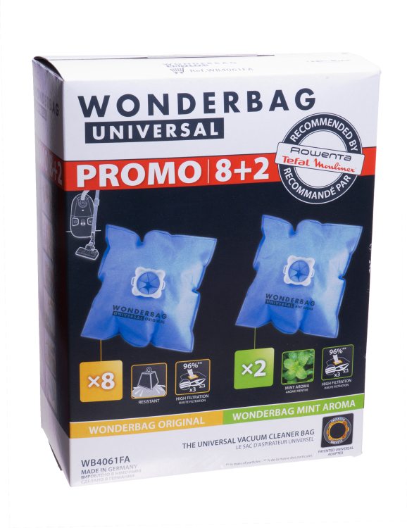 Originálne vrecká do vysávačov Rowenta WB4061FA Wonderbag
