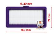 HEPA filter SRX0704 pre Secor SRV8550