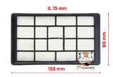 HEPA filter výstupný do vysávačov Gallet ASP3801 Toulon