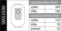 Originálne vrecká do prachovej základne Concept SMS3500
