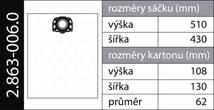 Originálny vrecká KFI487 (2.863-006.0) do vysávačov Kärcher