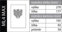 Vrecká ML4 MAX pre vysávače Miele