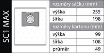 Súprava 10 ks vreciek do vysávača Jolly SC1 MAX PLUS pre ETA, Sencor...