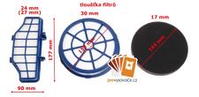 Set EPA filtrov U87 pre vysávače Hoover Chorus