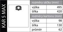 Textilné vrecká KAR5 MAX, 3 ks
