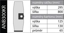 Veľké permanentné vysypávacie vrecko - podkova